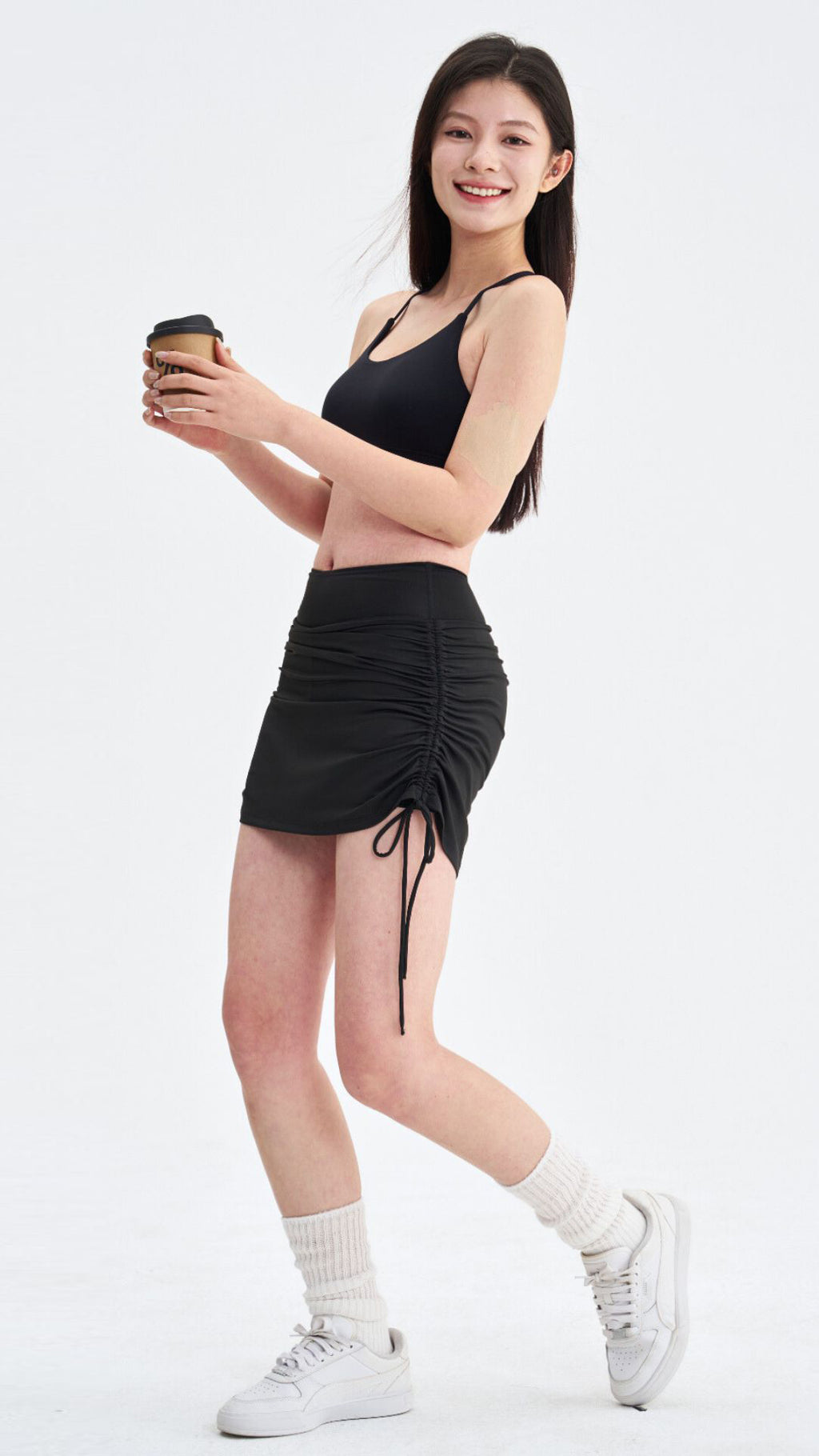 [FINAL SALE] ContourFit Drawstring Tennis Skirt