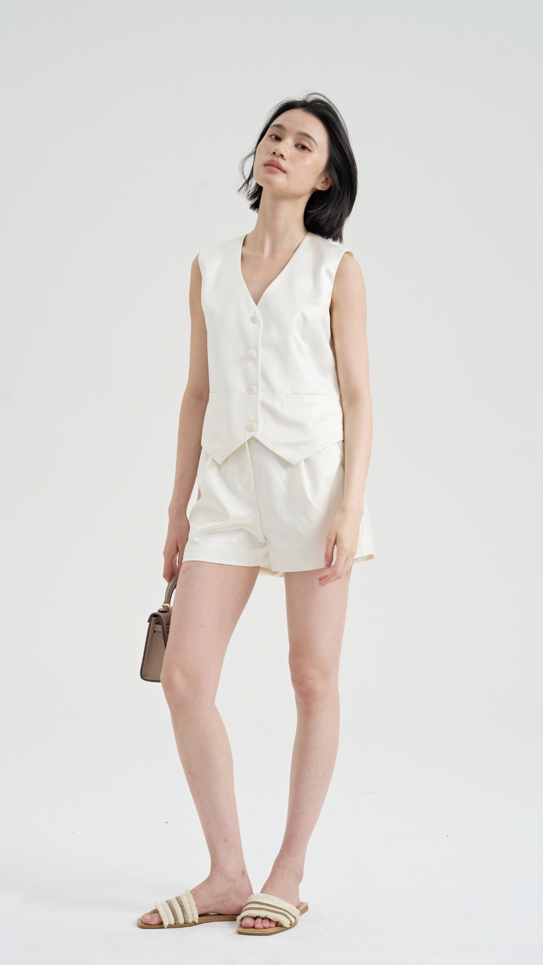 [FINAL SALE] Textured Grace Vest Set