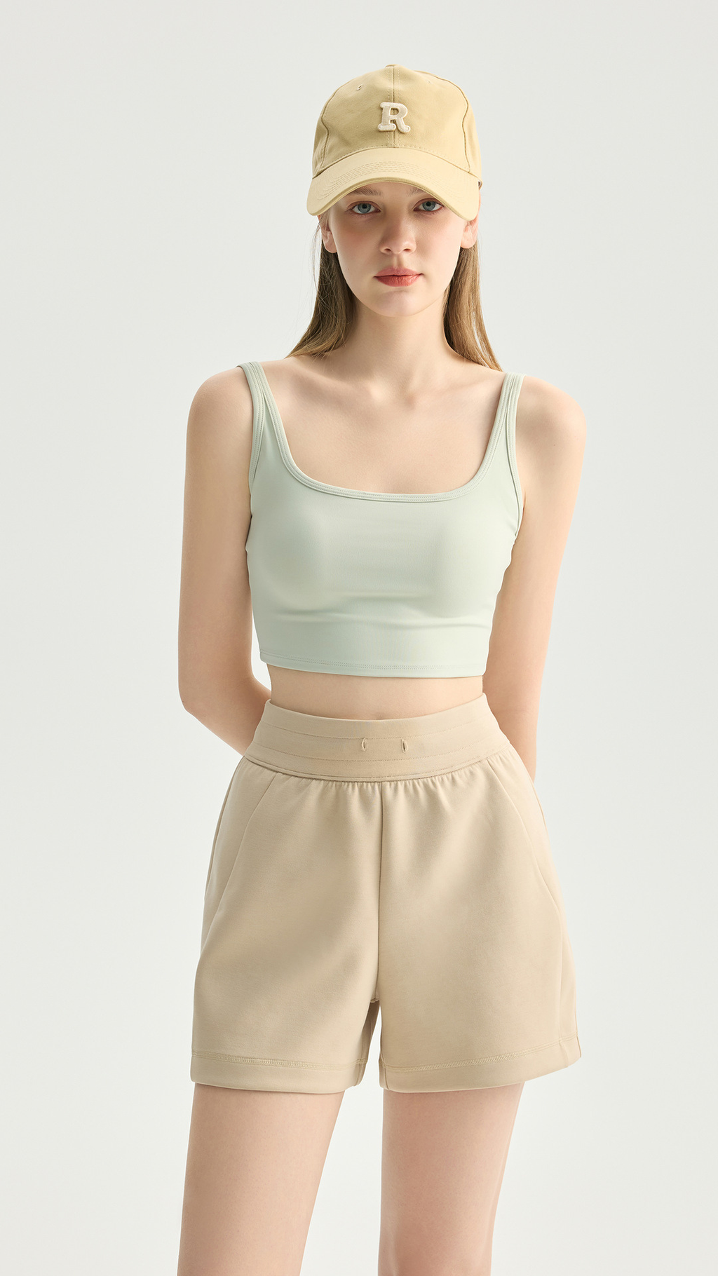 Double Strap Square Neck Sports Bra