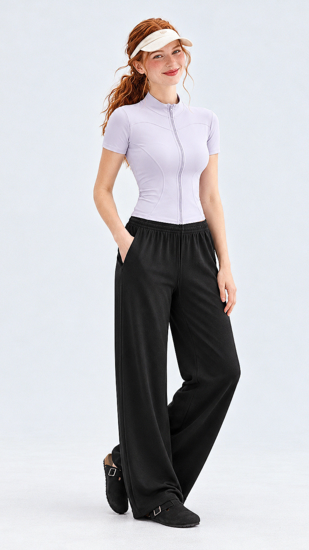 Lightweight Casual Zip-Up Top