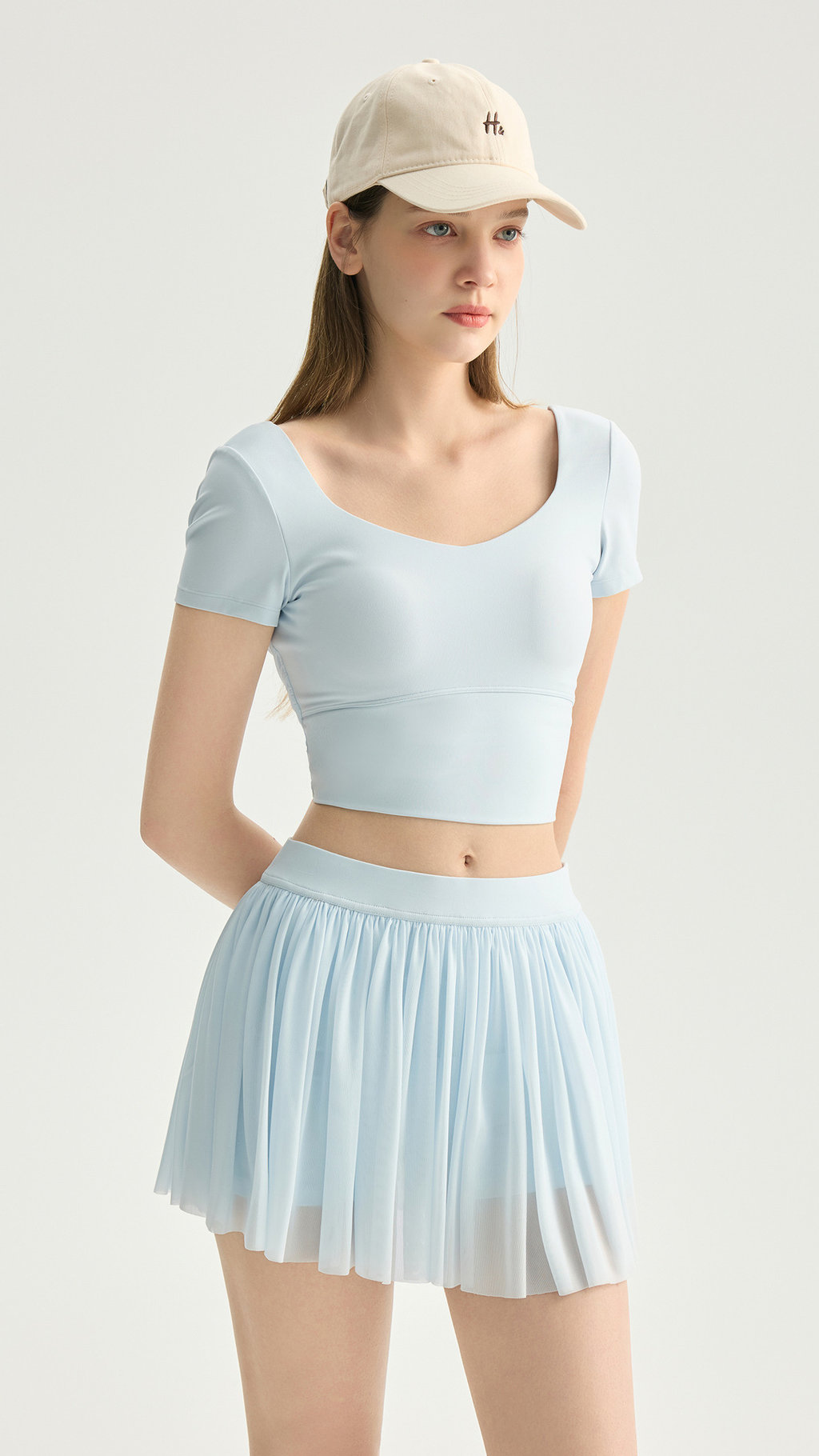 AirMesh Short Sleeve Sports Bra