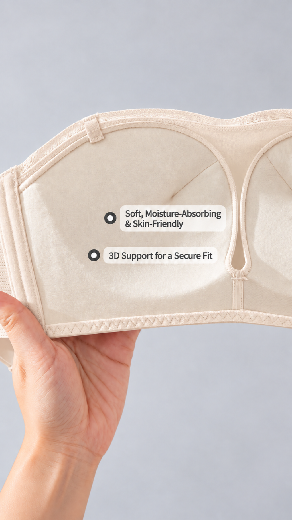 Mulberry Silk Seamless Non-Slip Bra
