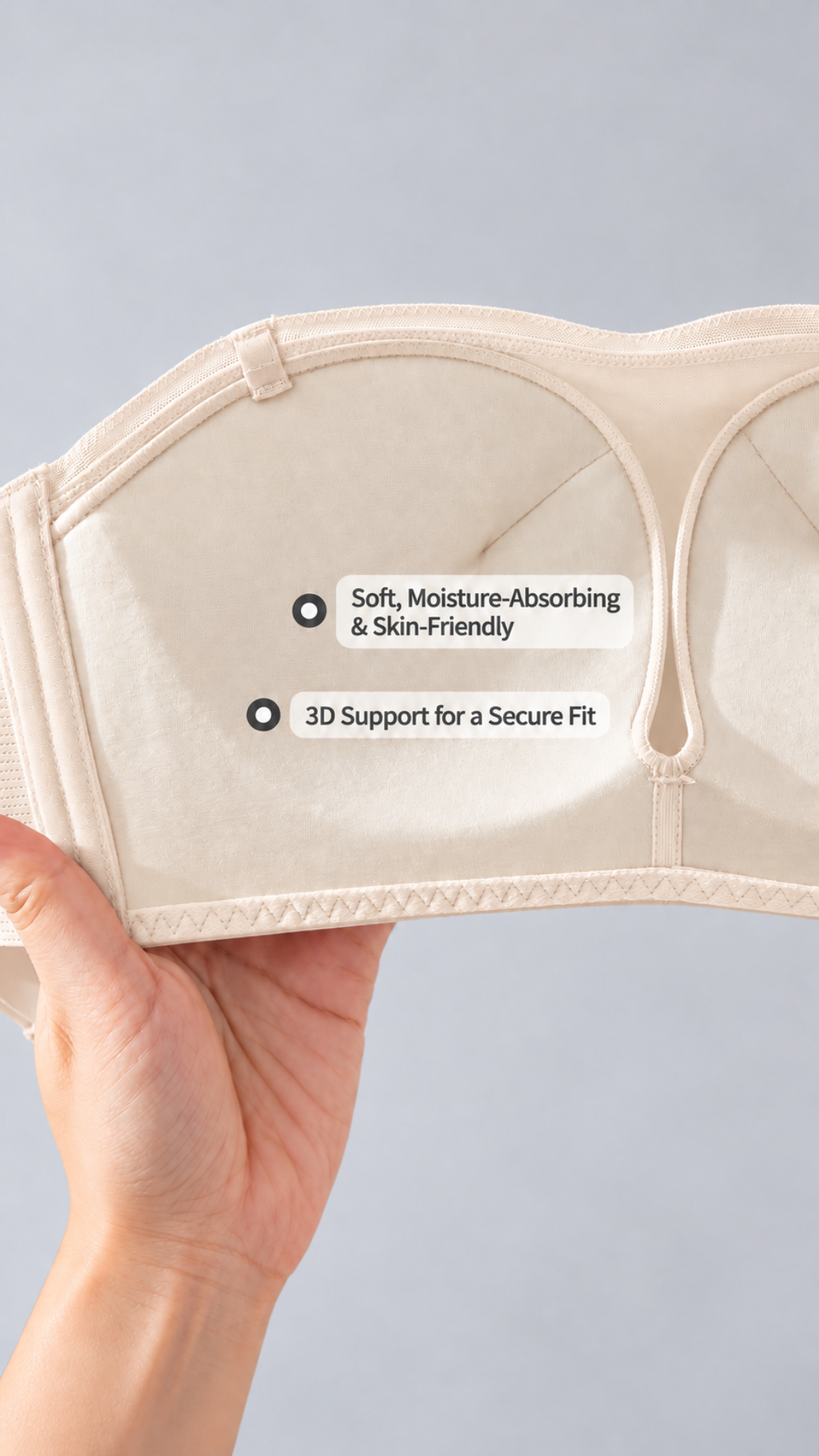 Mulberry Silk Seamless Non-Slip Bra