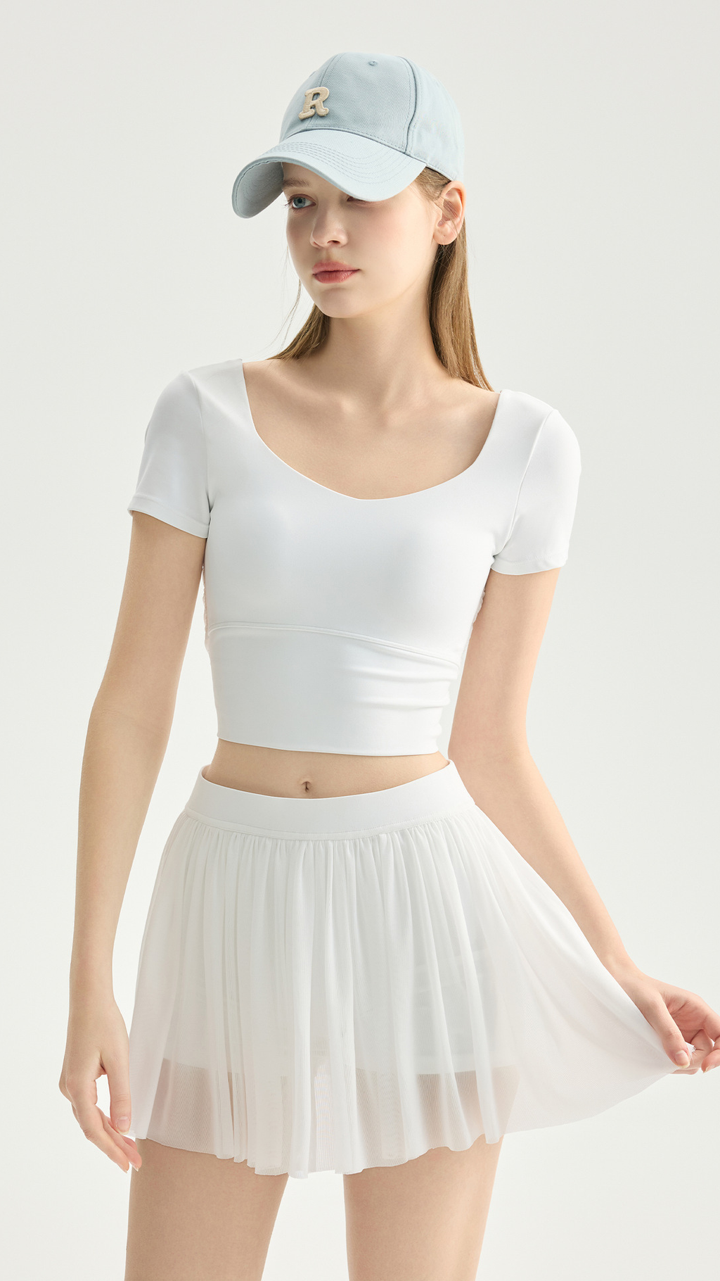 AirMesh Short Sleeve Sports Bra