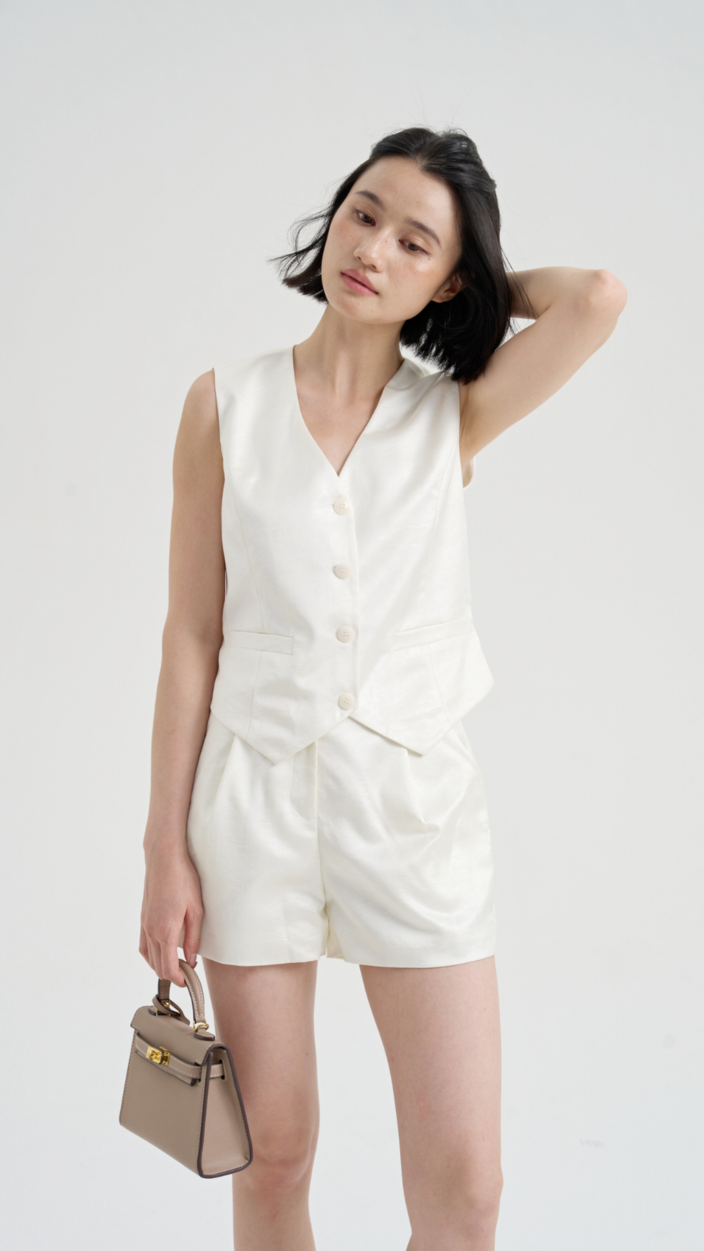 [FINAL SALE] Textured Grace Vest Set
