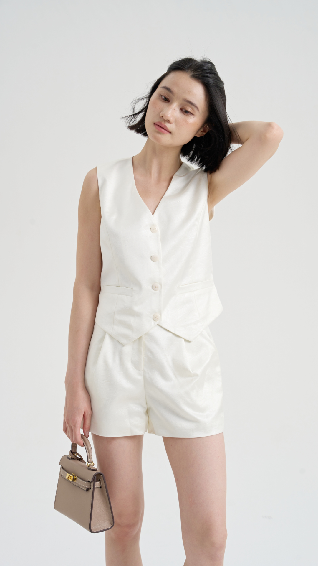 [FINAL SALE] Textured Grace Vest Set