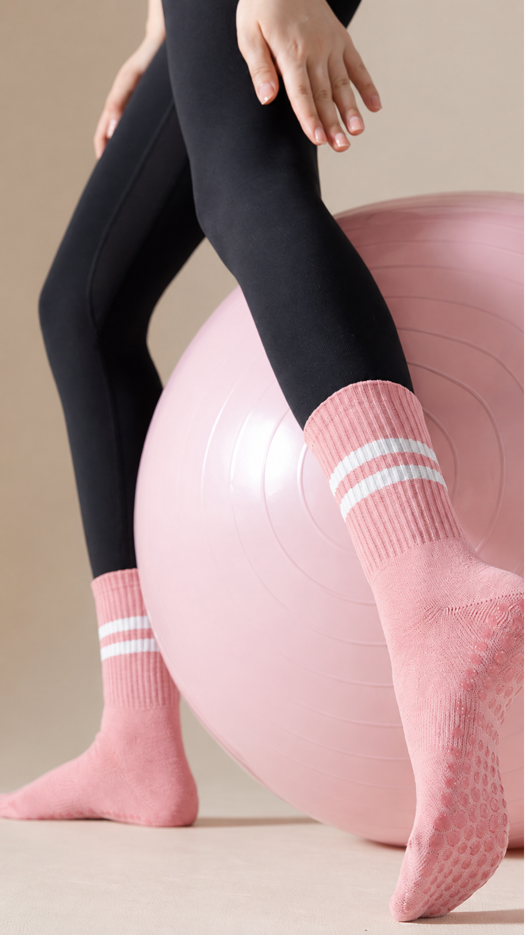 GripFlow Non-Slip Yoga Socks (6 Pairs Set)