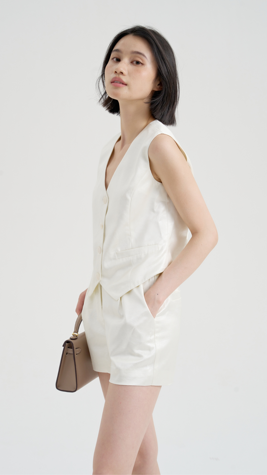 [FINAL SALE] Textured Grace Vest Set