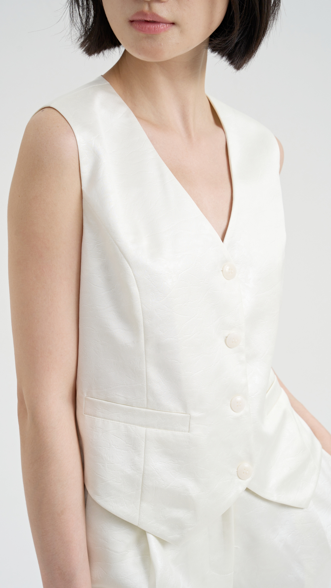 [FINAL SALE] Textured Grace Vest Set
