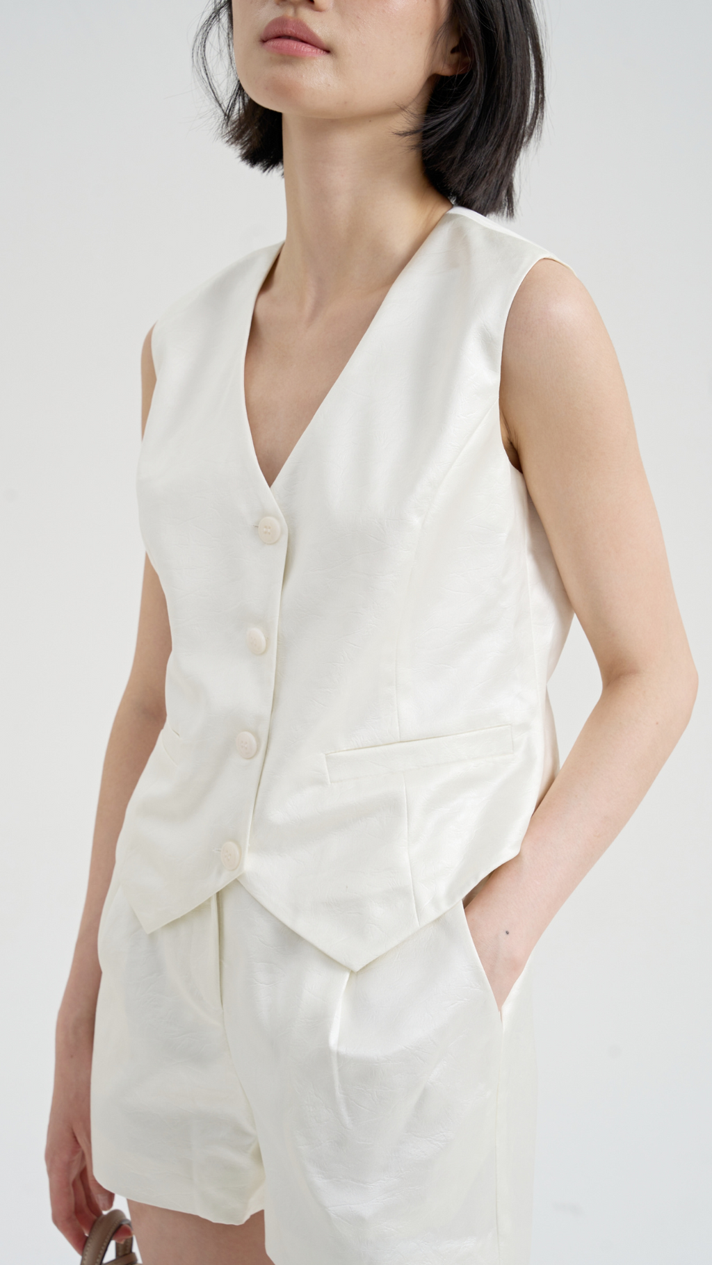 [FINAL SALE] Textured Grace Vest Set