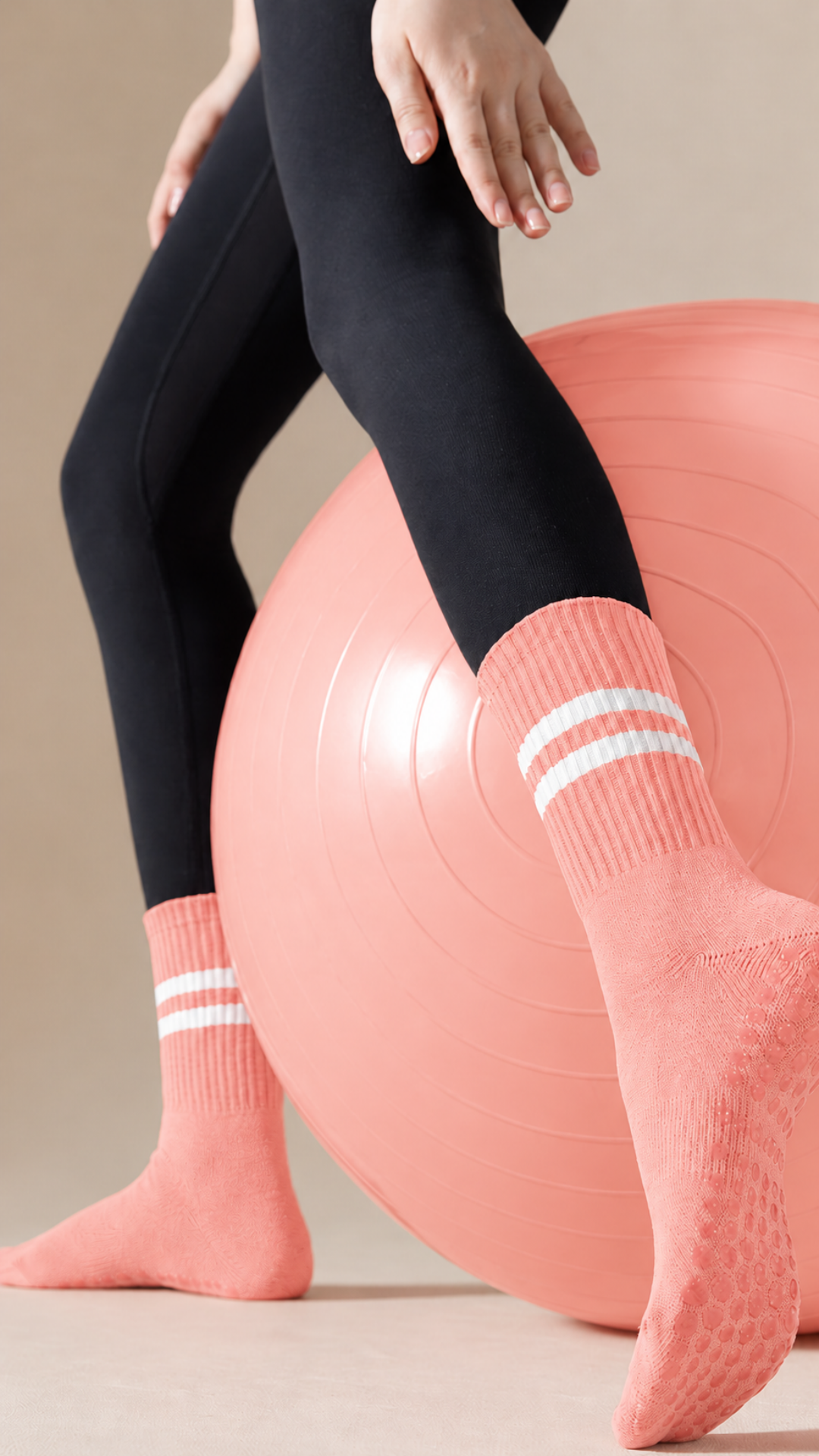 GripFlow Non-Slip Yoga Socks (5 Pairs Set)