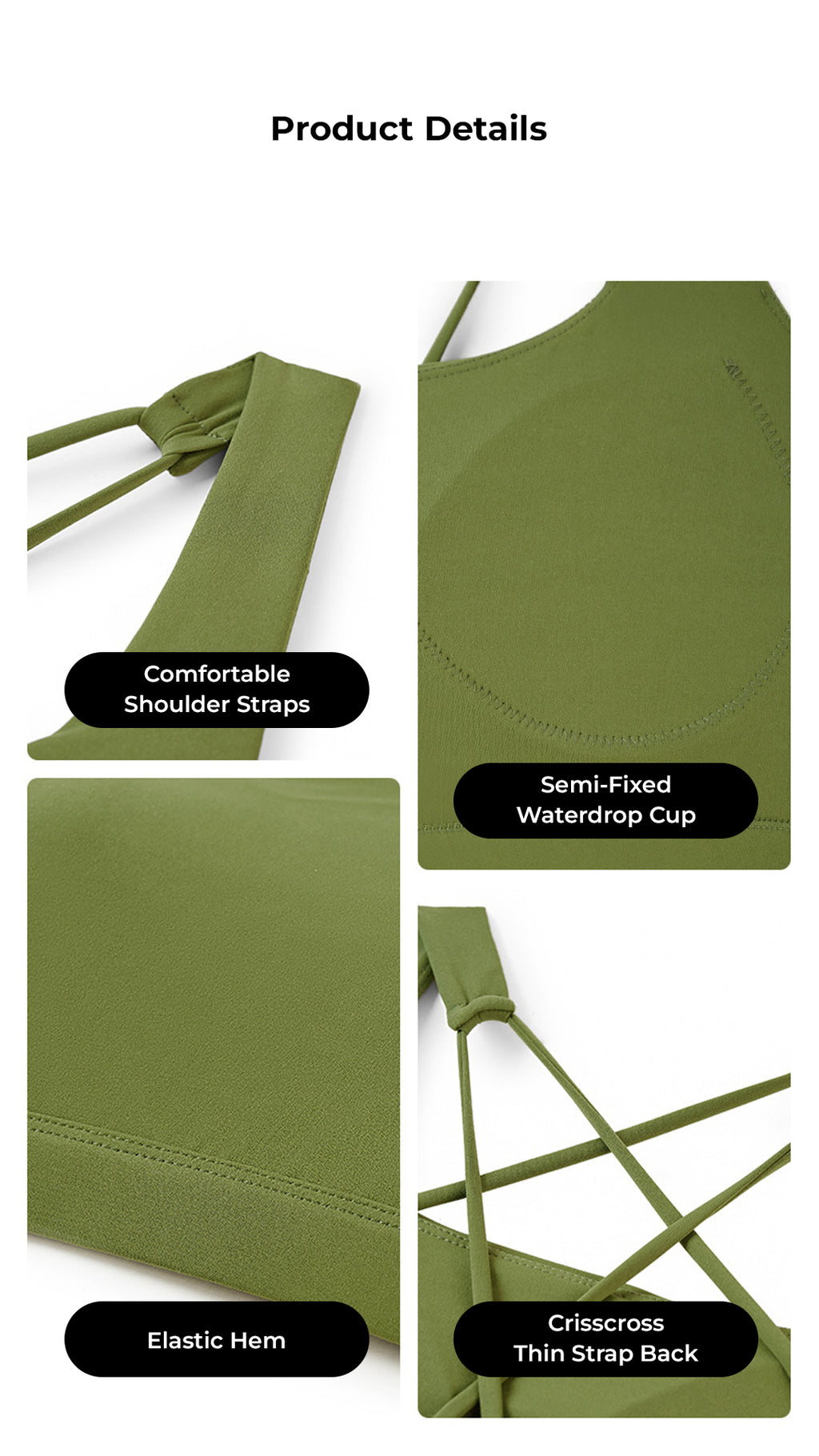[FINAL SALE] CoreLace Crisscross Back Sports Bra