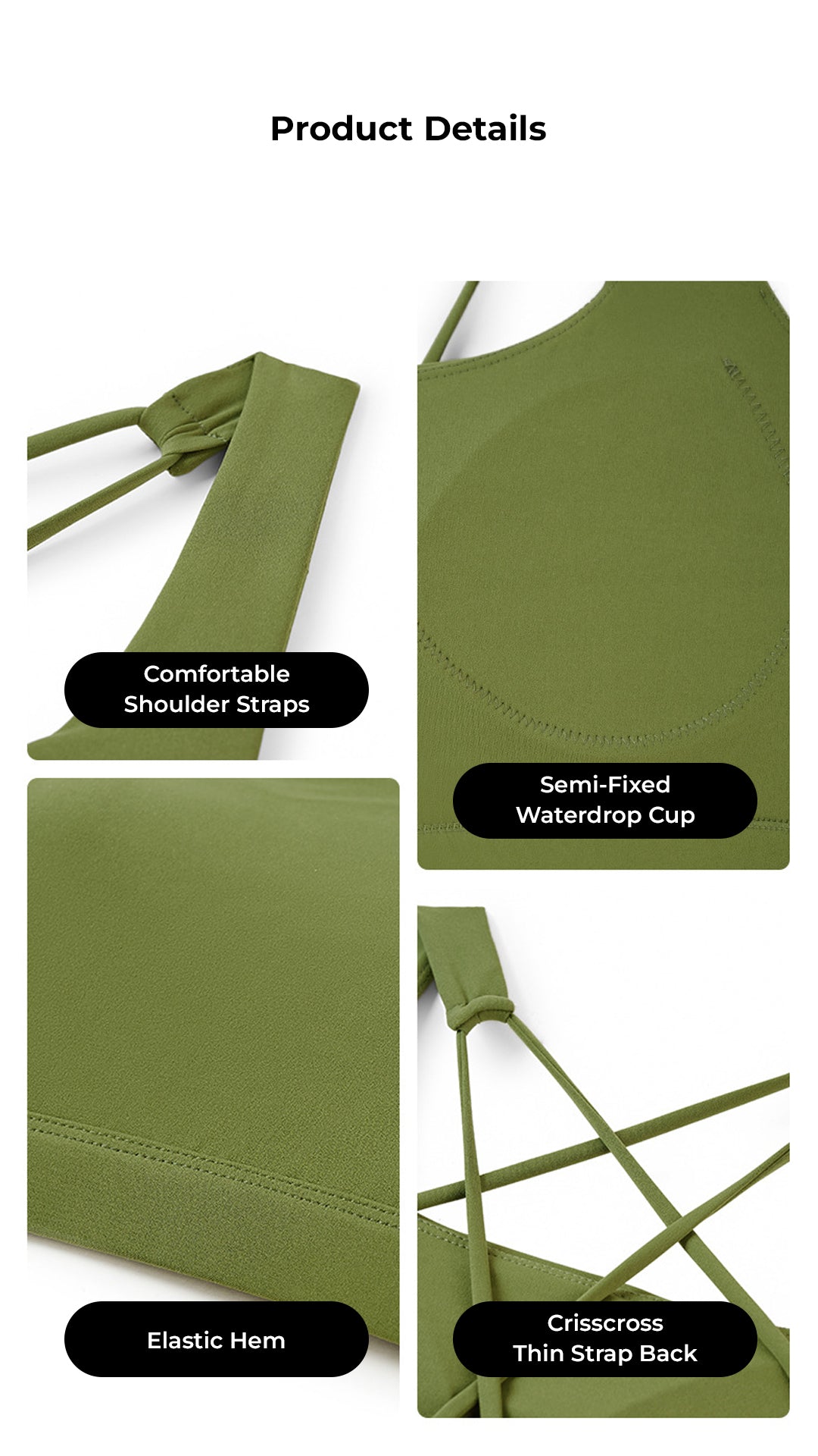 [FINAL SALE] CoreLace Crisscross Back Sports Bra
