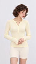 Soft Button Long Sleeve Top