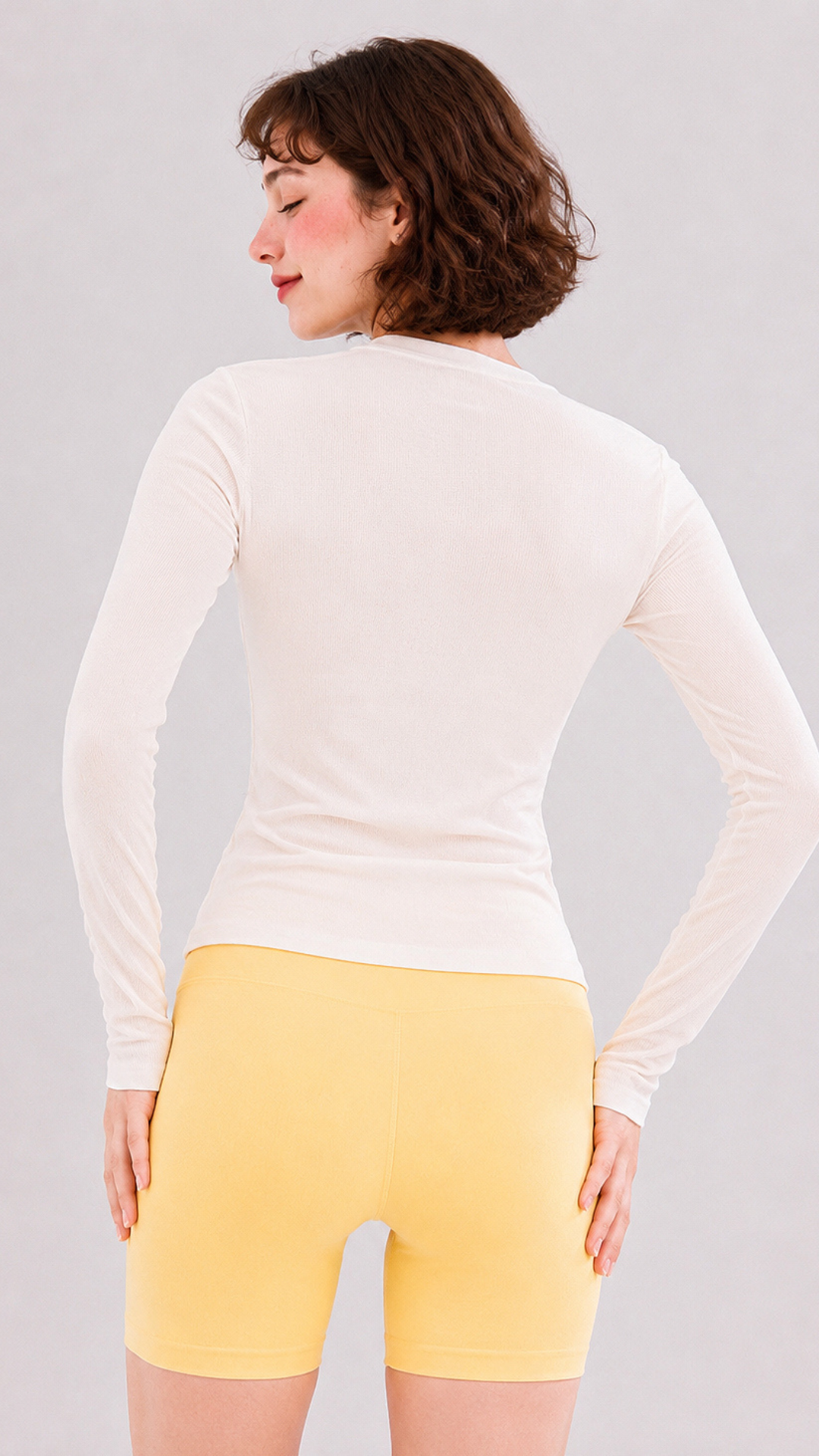 Soft Button Long Sleeve Top