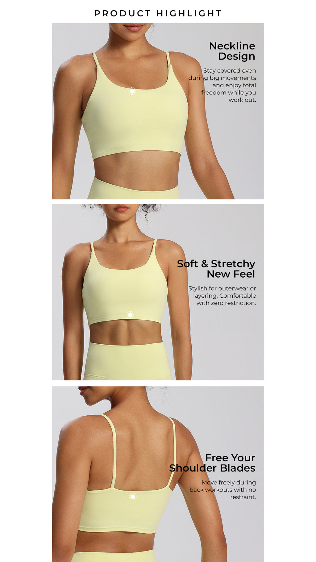 [FINAL SALE] UltraSoft Motion Cropped Tank Bra