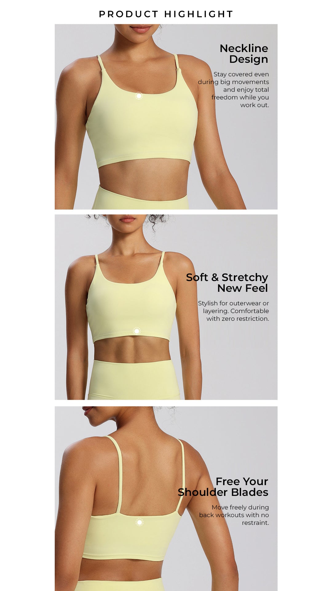 [FINAL SALE] UltraSoft Motion Cropped Tank Bra